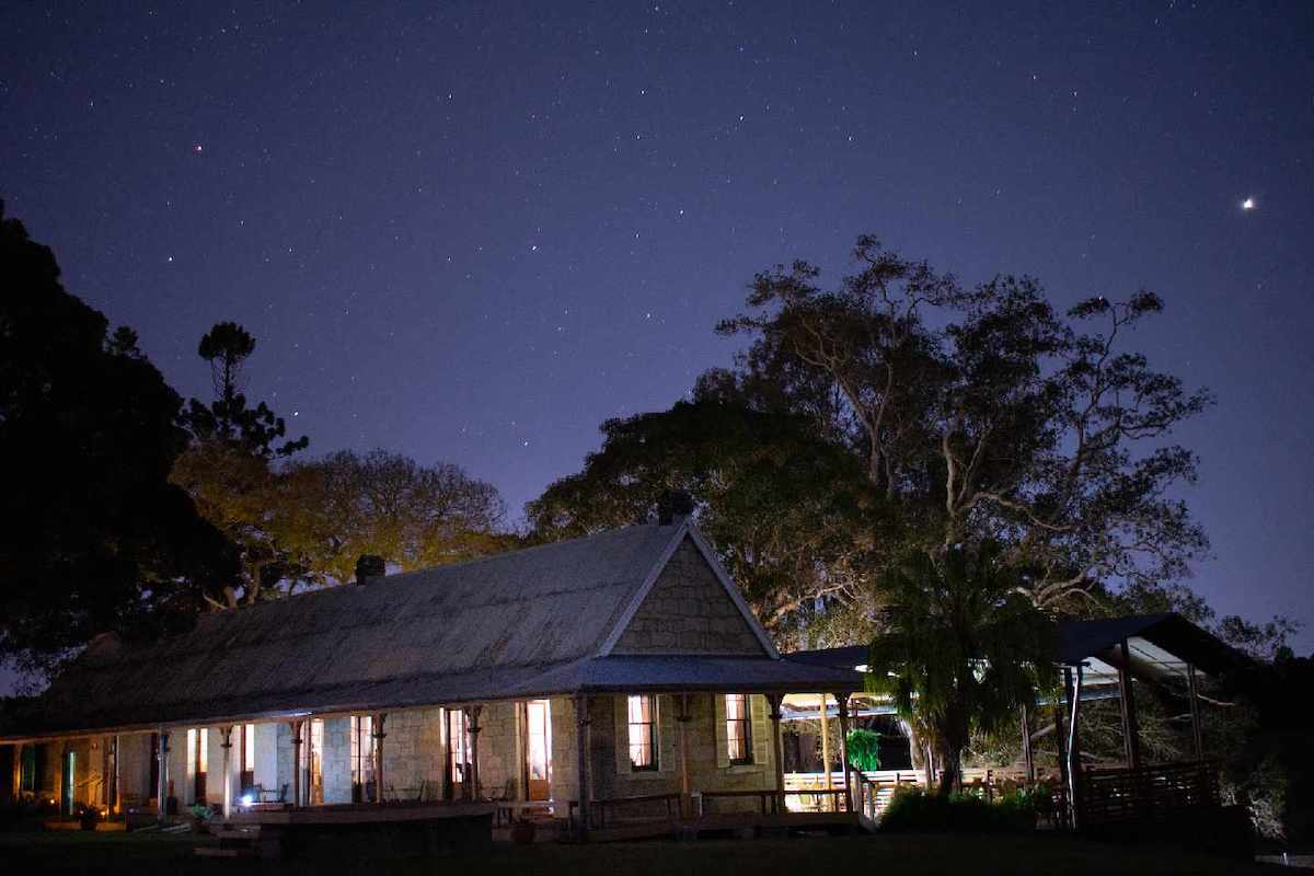 Jimmy's photo of Wolston Farmhouse at night